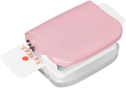 Mini-inbindmachine 6-gaats Cinch-boekbindmachine - Adatto per uso domestico o ufficio - Colore rosso - Piegatura fino a 5 fogli - Adatto per B5 e ...