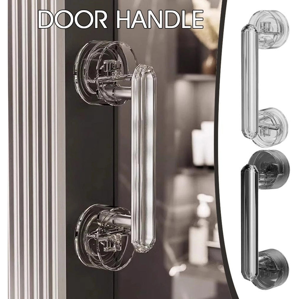 Trade Shop - Maniglia Per Porta Finestre A Ventosa Diamantata Resistente Impermeabile Rimovibile -