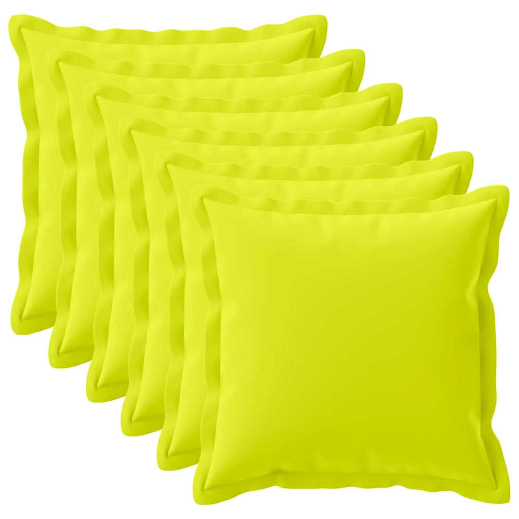 Federa 6 pz HOUTEN Verde brillante. 55 x 55 cm Poliestere 920490