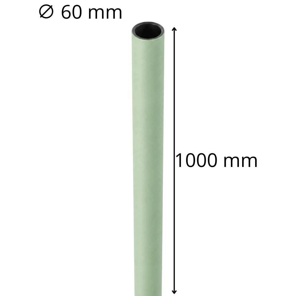 Palo illuminazione esterna 1000 mm diametro 60 mm *** colore salvia, confezione 1