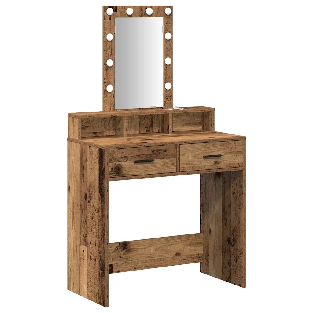 Toeletta | Tavolo da Trucco Marrone 79 x 41 x 140 cm Legno multistrato