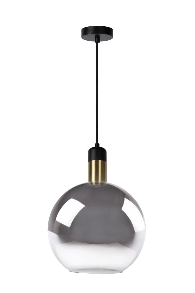 Lampada a sospensione Lucide Julius Ø28 nero oro E27