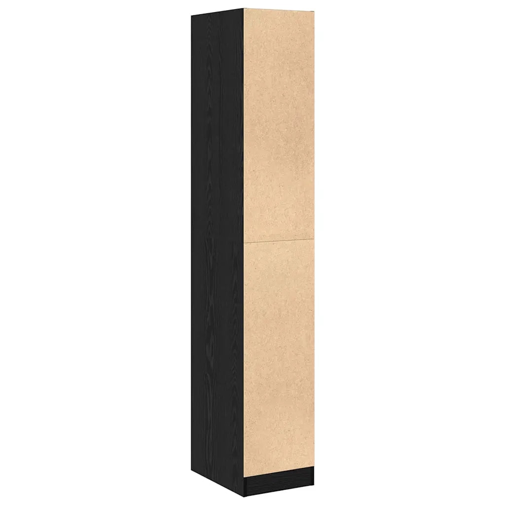 Armadio da Apoteca Rovere nero 30 x 41 x 174.5 cm 3365620