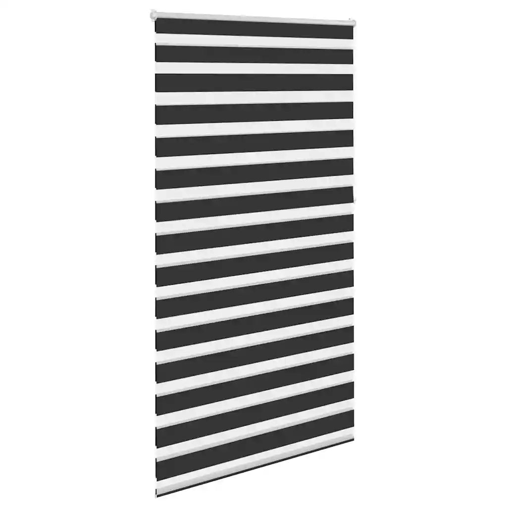 Tenda a rullo zebra 120,9x230 cm Tessuto Larghezza 116,7 cm nero 240220