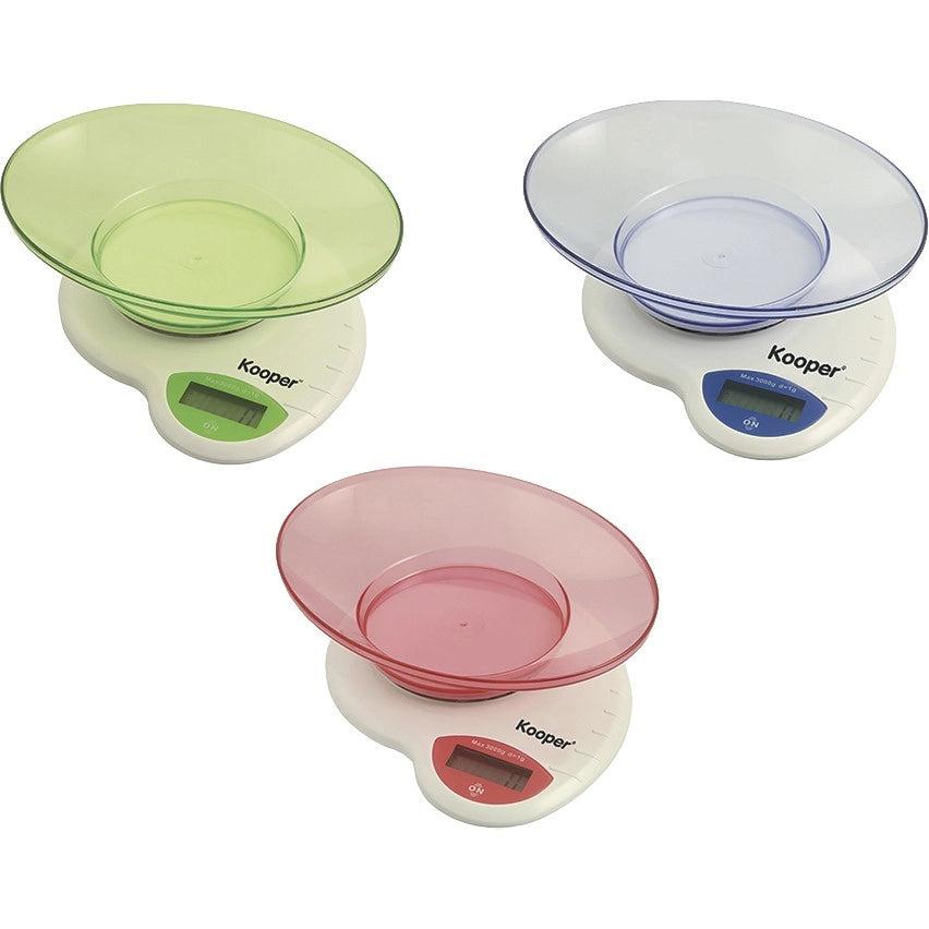 BILANCIA CUCINA ELETTRONICA 3 KG COLORI ASSORTITI