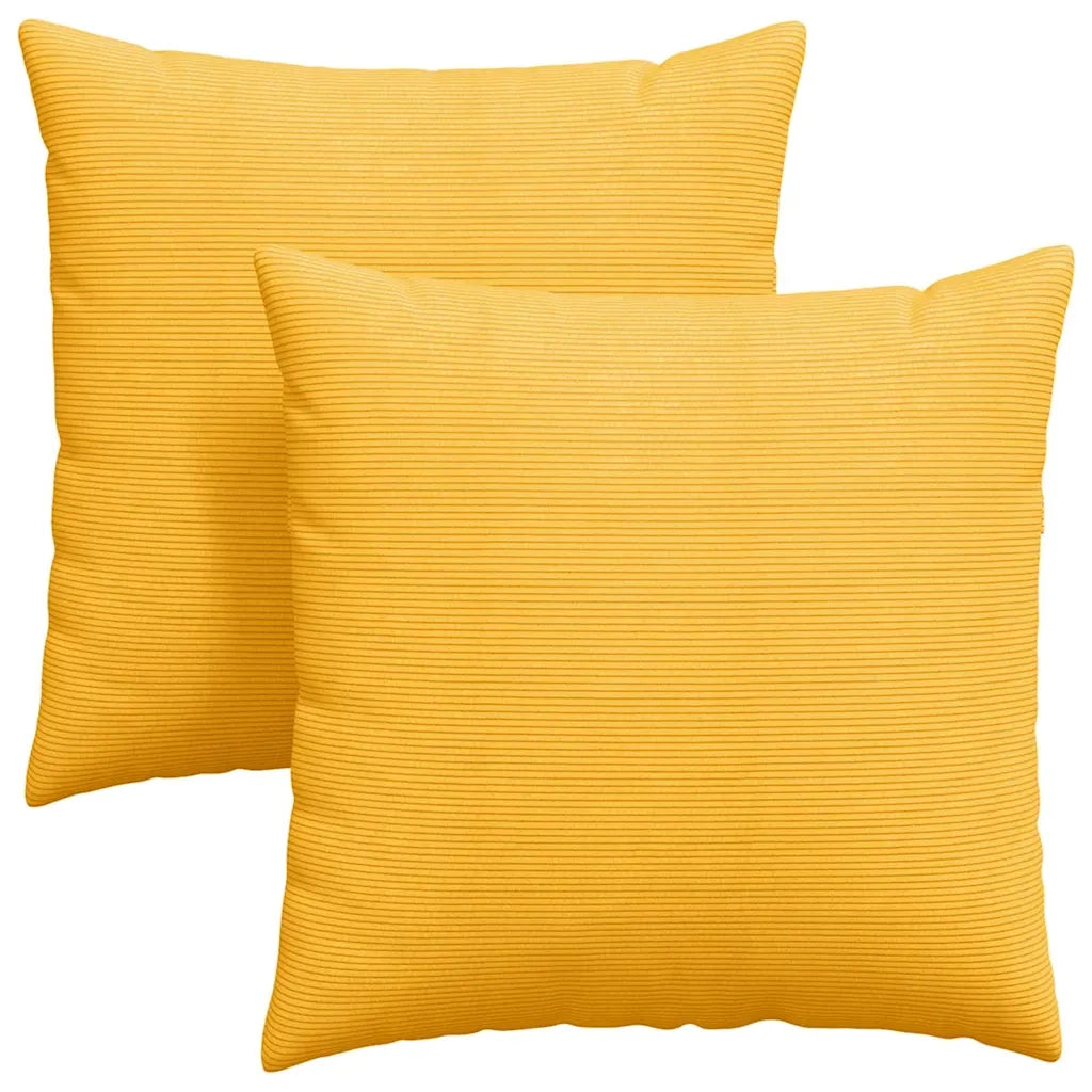 Cuscini da Divano 2 pz | Cuscini per sedie Giallo Chiaro 60 x 60 cm