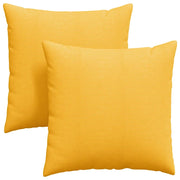 Cuscini da Divano 2 pz | Cuscini per sedie Giallo Chiaro 60 x 60 cm