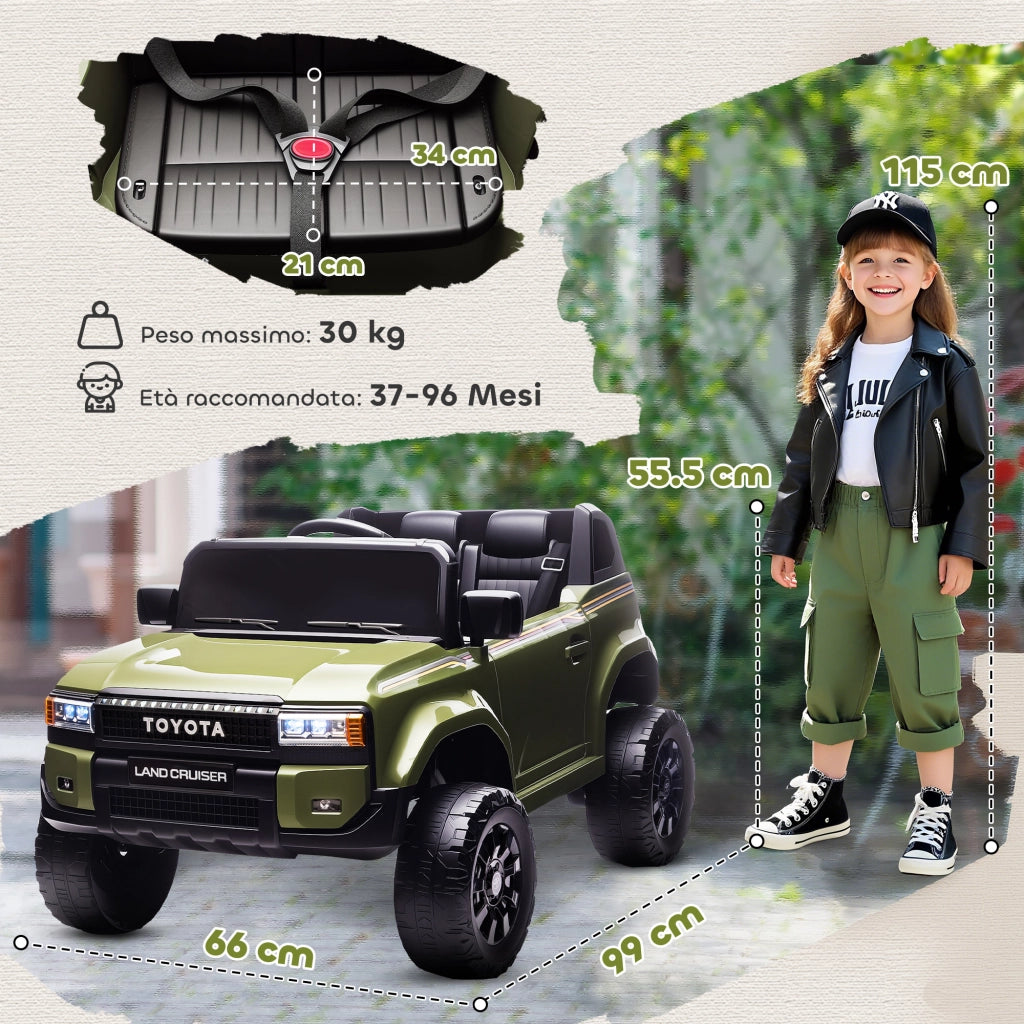 Auto Elettrica per Bambini ¨C Minimal ¨C Verde 12V