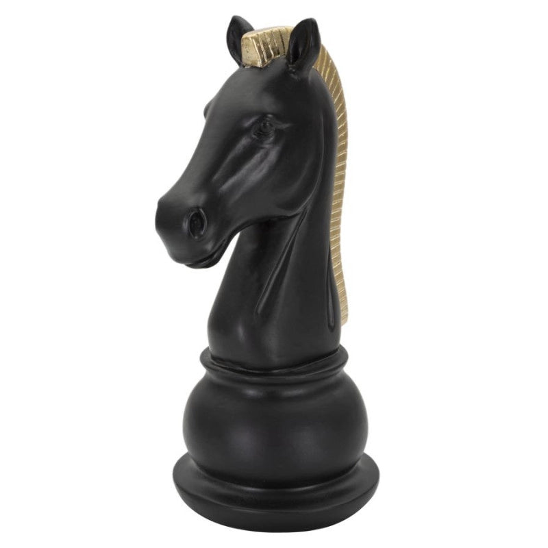 Cavallo Nero E Oro cm 10,5x8,5x19