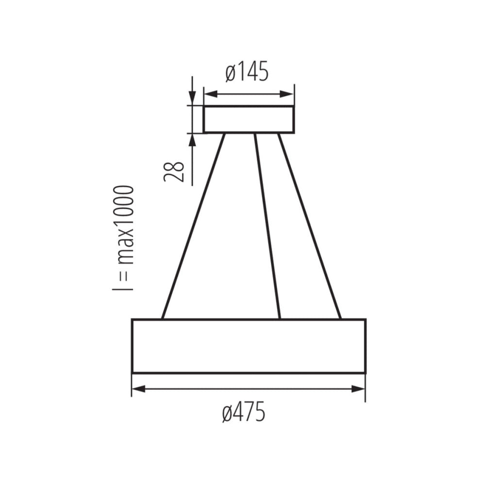 Lampadario rotondo in legno JASMIN 3xE27 Kanlux 36501