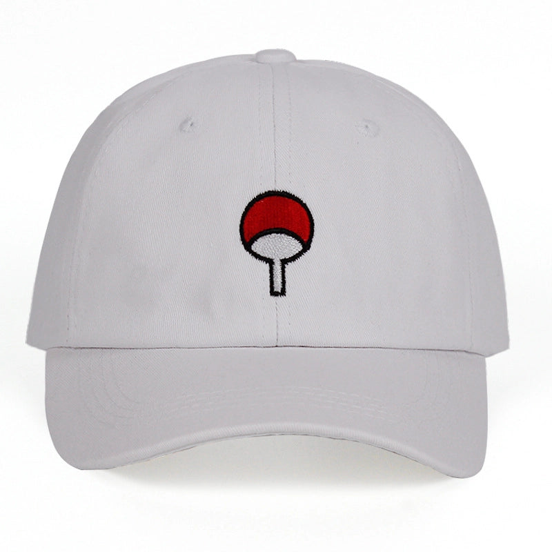 Cappellini da baseball Naruto ricamati, bianchi