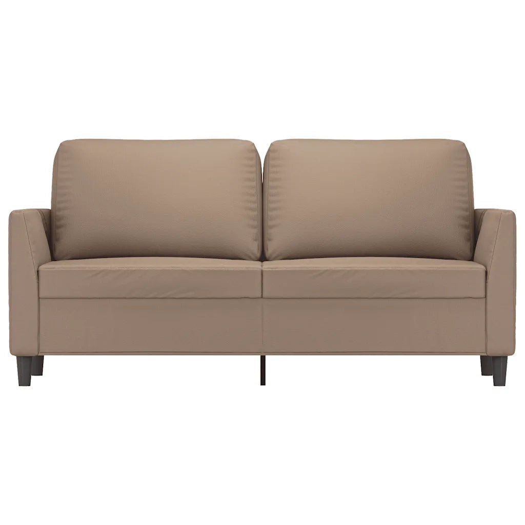 Divano a 2 Posti Cappuccino 140 cm in Similpelle 359337