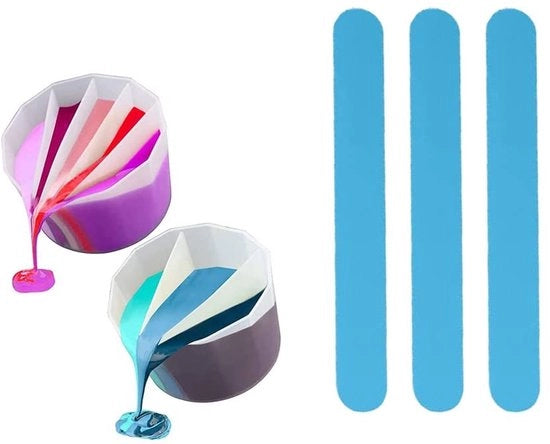 Bicchieri a condivisione - 3-cup/5-cup - Silicone - Verniciare con getto - Spazzole - Materiale duraturo - Bicchieri per verniciare