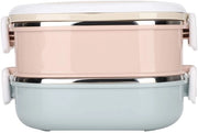 Lunchbox Isolato - Contenitore Portatile di Cibo - Doppia Camada - Acciaio Inox 304 - Igiene - Conservazione del Calore 2 Ore