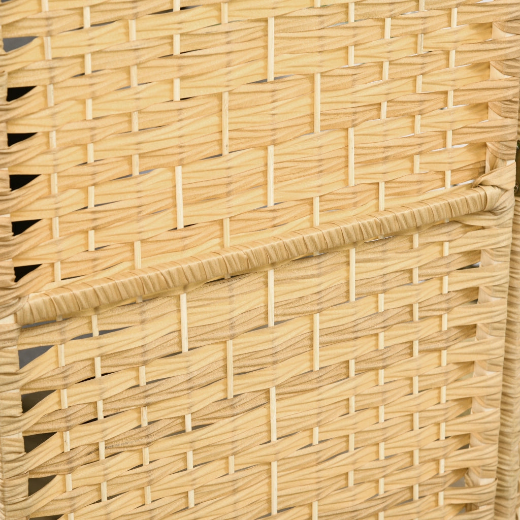 Paravento 3 Pannelli Legno Naturale ¨C Xylo ¨C Divisorio Pieghevole 135x180 cm