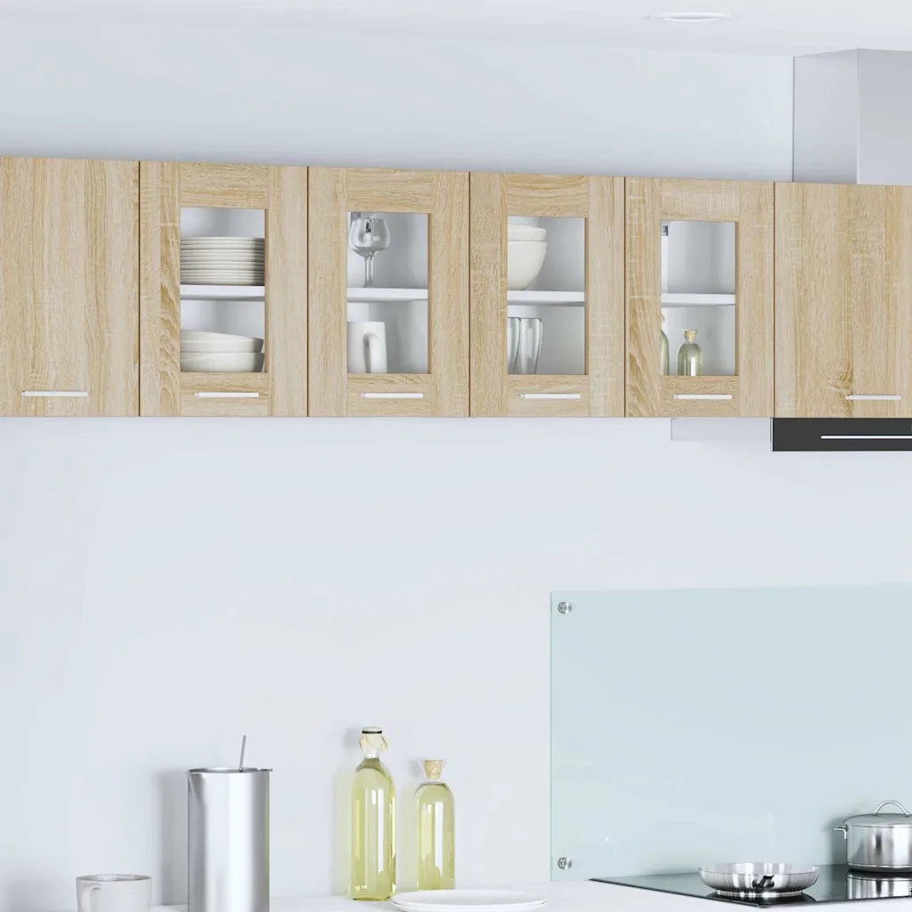 Armadio pensile | Mobile da Cucina con porta 2 pz Rovere Sonoma 60 x 31 x 40 cm