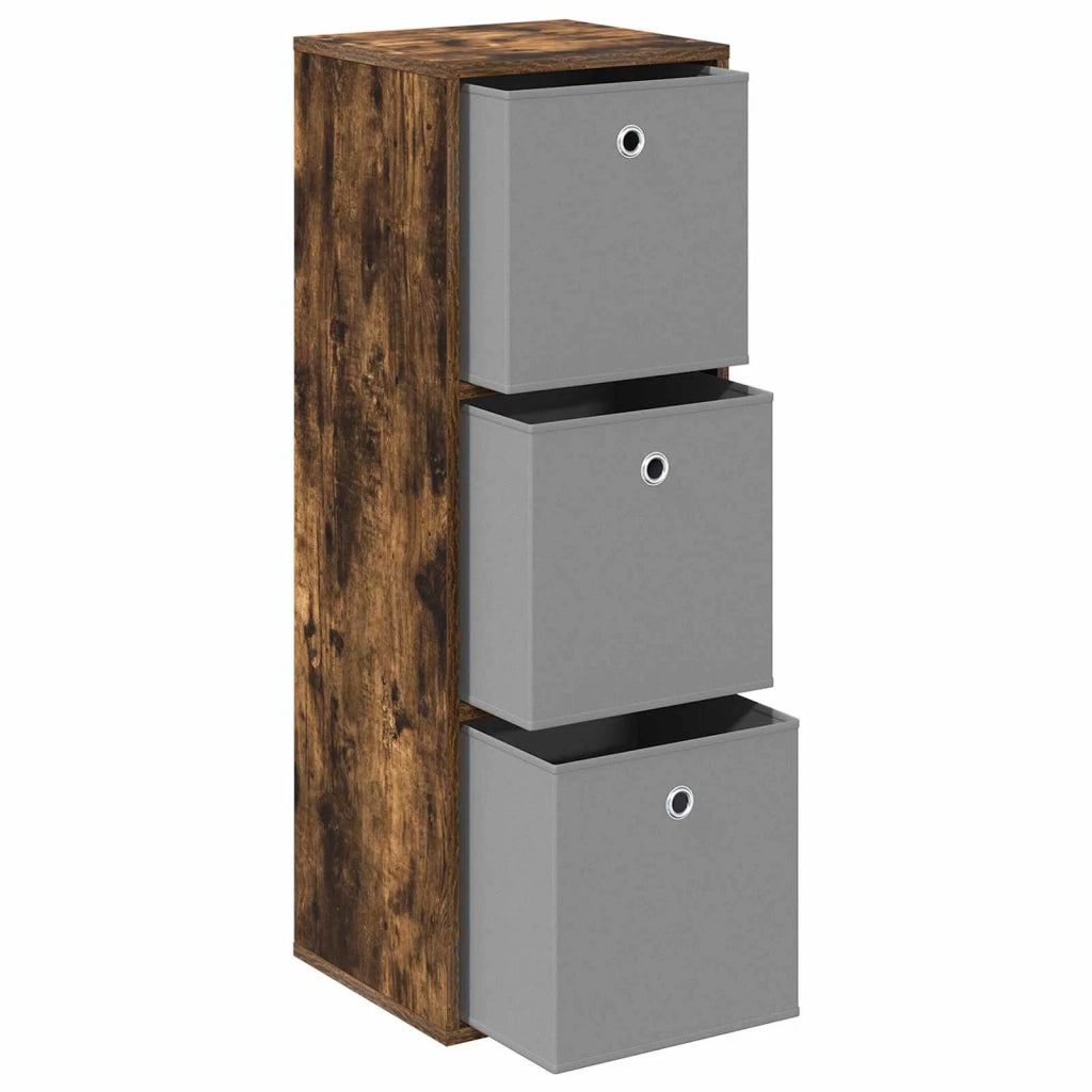 Credenza | Madia | Buffet da pranzo | Armadio da pranzo con cassetto Rovere fum¨¦ 35 x 32 x 99,5 cm