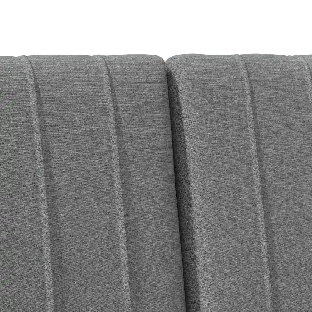 Testiera | Testata imbottita Grigio scuro 200 cm Pino massello
