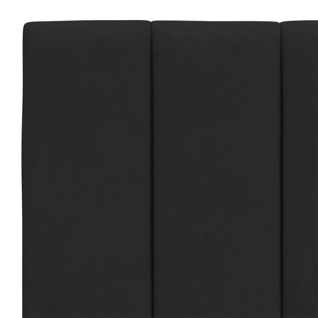 Cuscino Testiera Hanko Nero 140 cm in Velluto 374671