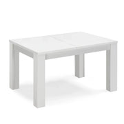 Tavolo allungabile da pranzo 130x90 fino a 250 cm Bianco Frassino modello BRIO MADE IN ITALY design moderno ideale per cucina, soggiorno e sala da pranzo