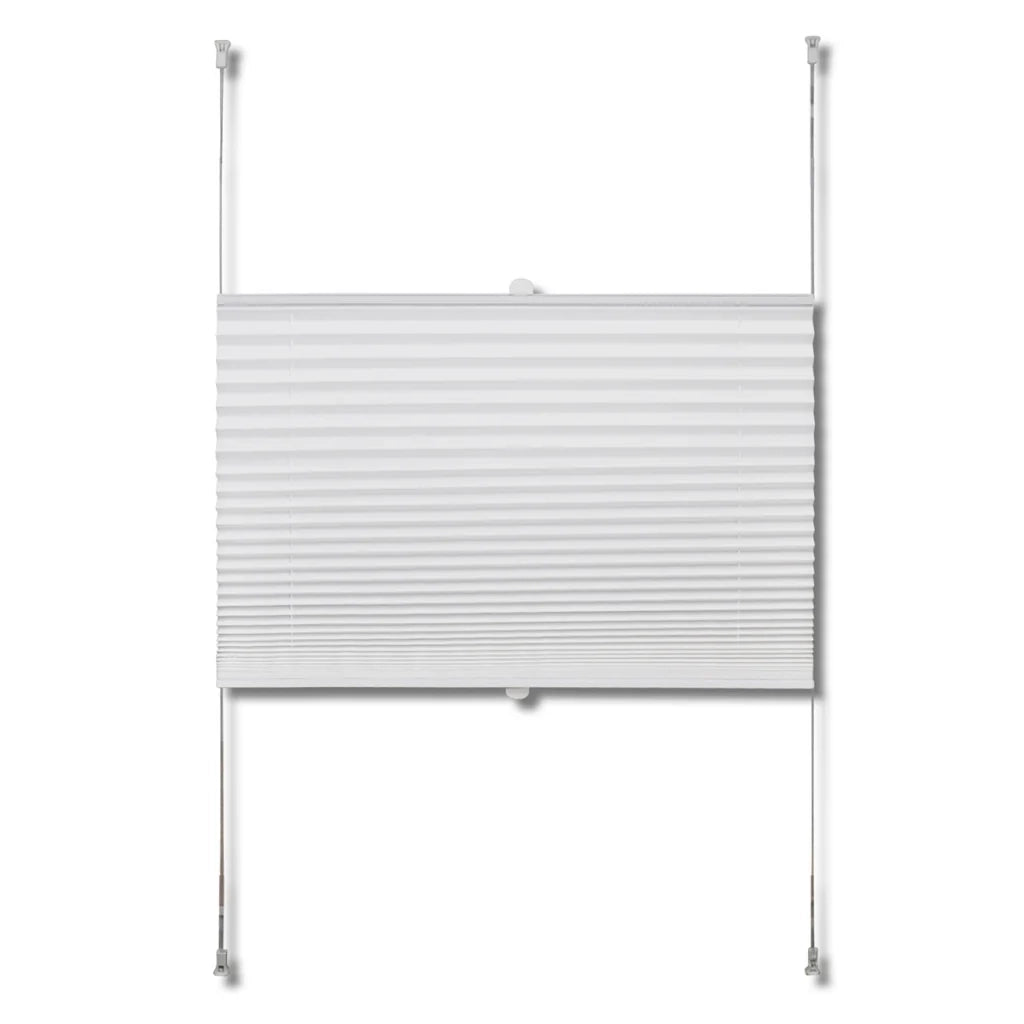 Tenda plissettata bianca 90 x 125 cm 4102181