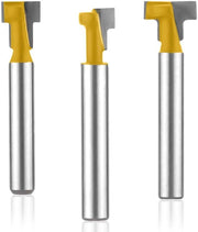 Freesbits per Houtbewerking 3st - 1/4" Schacht - Diametro della Lame 5/16", 3/8" e 1/2