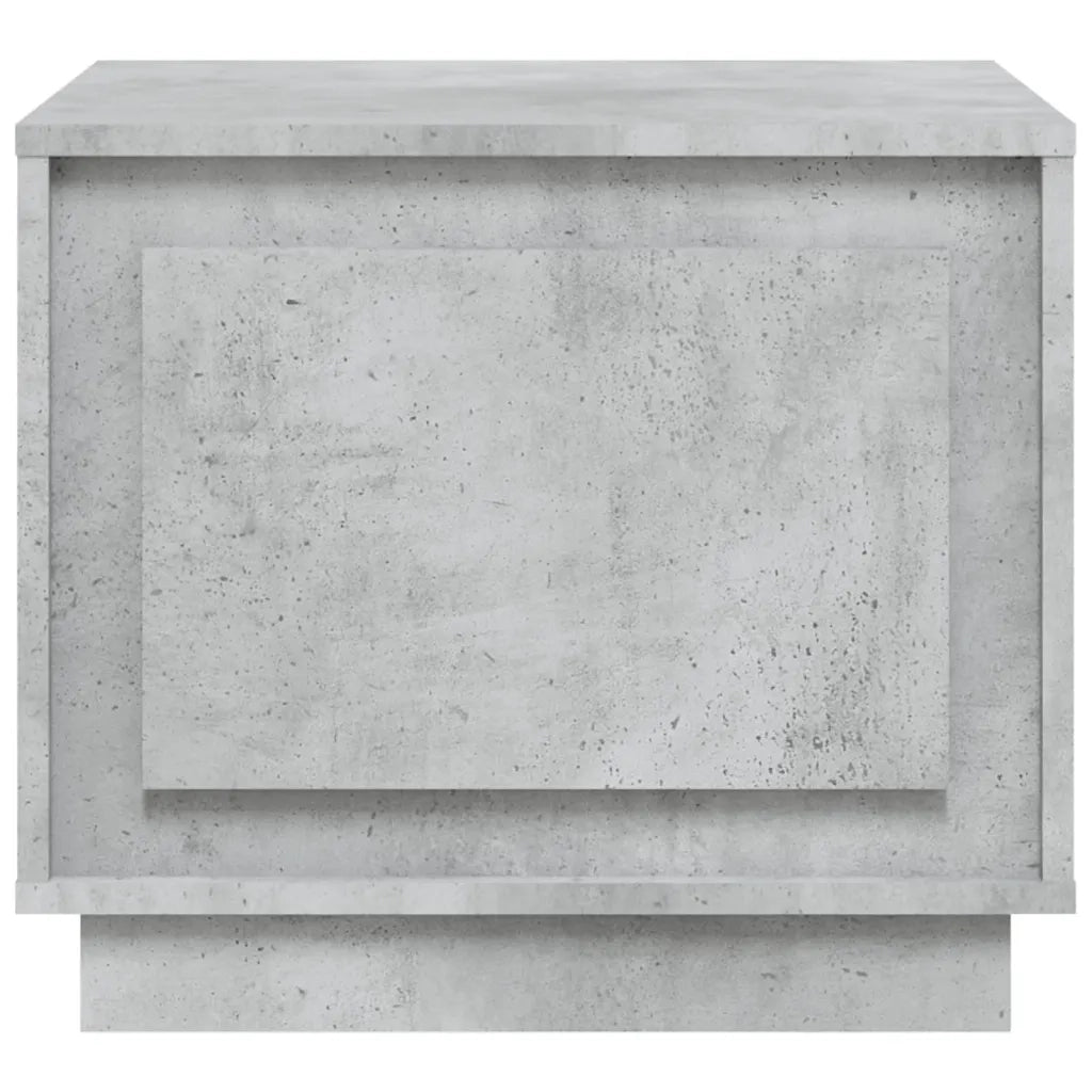Tavolino da Salotto Grigio Cemento 51x50x44cm Legno Multistrato 819872