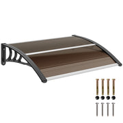 Tenda da Esterno per Porta e Finestra ¨C zephmum ¨C Marrone 75x100 cm