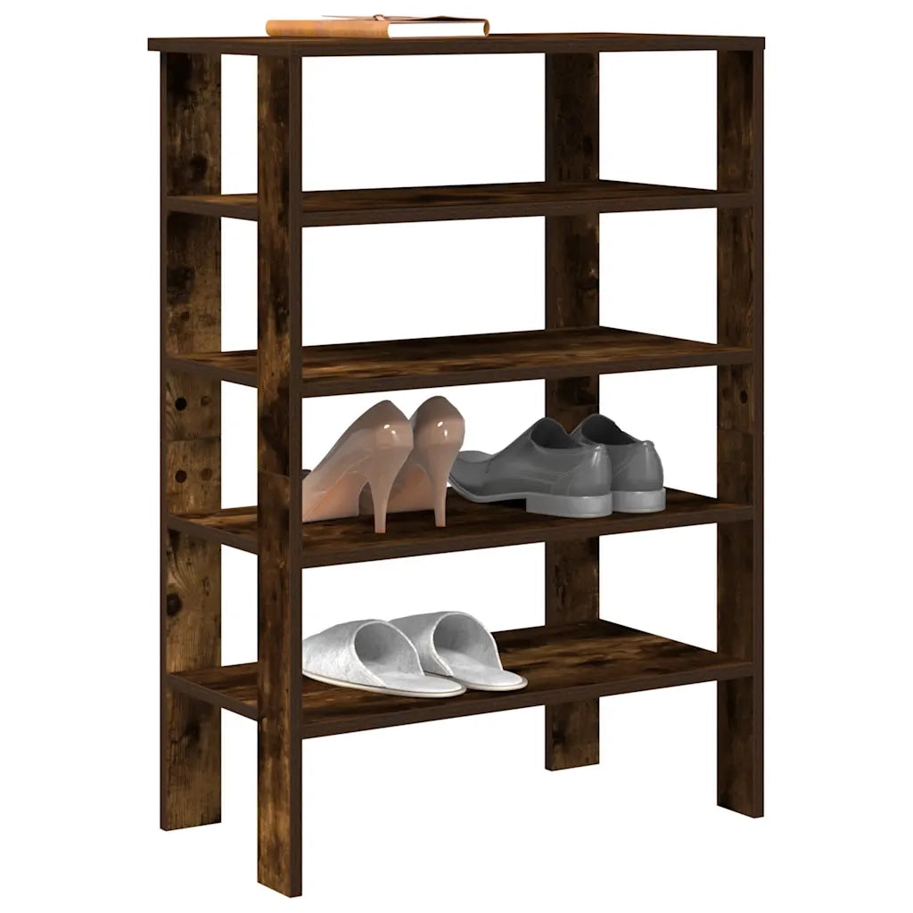 Scarpiera | Mobile per scarpe Rovere Fumo 61x32x87,5 cm in Legno Multistrato