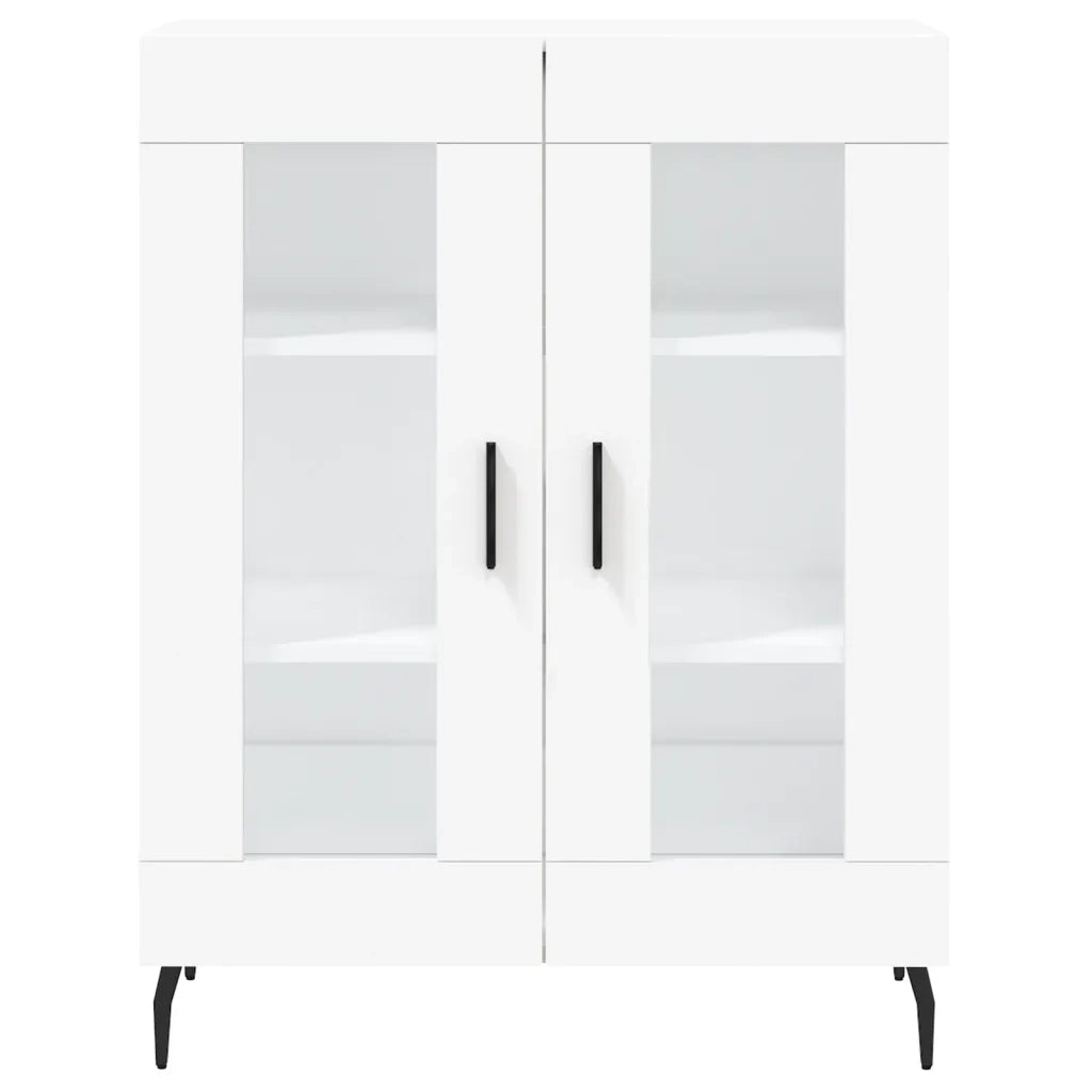 Credenza-Buffet-Armadio da cucina Bianca 69,5x34x90 cm in Legno Multistrato 299756