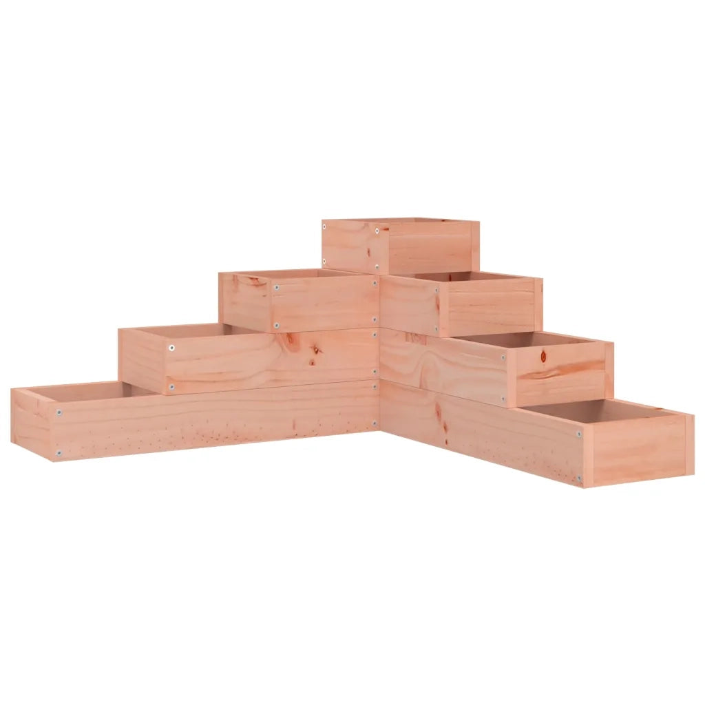 Fioriera | Cassetta per fiori | Vaso Giardino 4 Ripiani 80,5x79x36cm Legno Massello Douglas