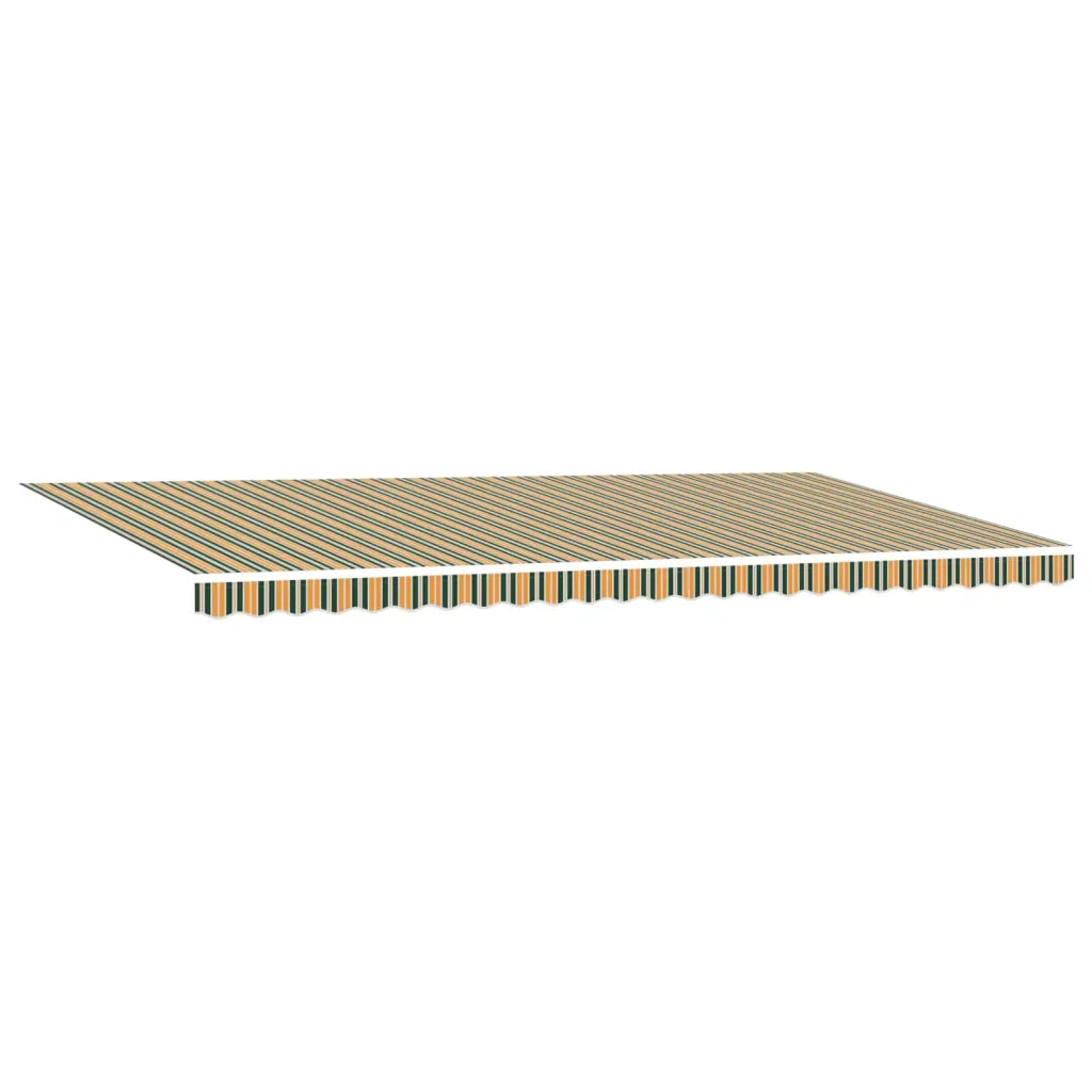 Tenda Retrattile Verde e giallo 600 × 300 cm 3331691