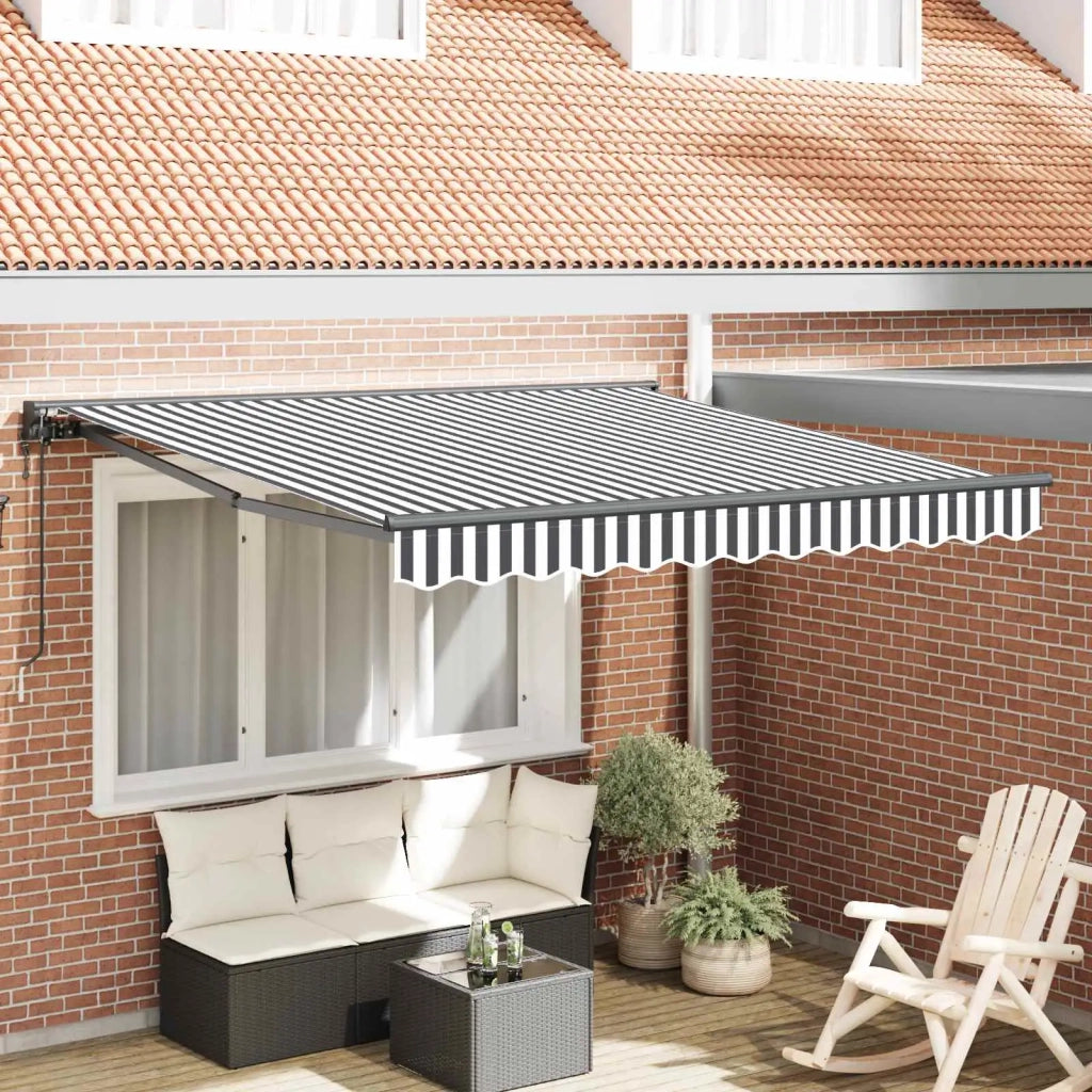 Struttura della tenda-Telaio per tenda da sole Antracite e Bianco 300 x 250 cm 580237