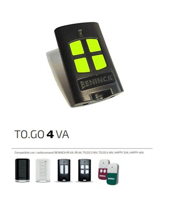 9863174 TELECOMANDO RADIOCOMANDO BENINCA TOGO4VA EX 9863066 TO GO 4WV GO4 4T dfm