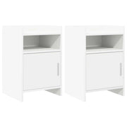 Comodini 2 pcs Bianco 40 x 36 x 60 cm Legno ingegnerizzato 8011036
