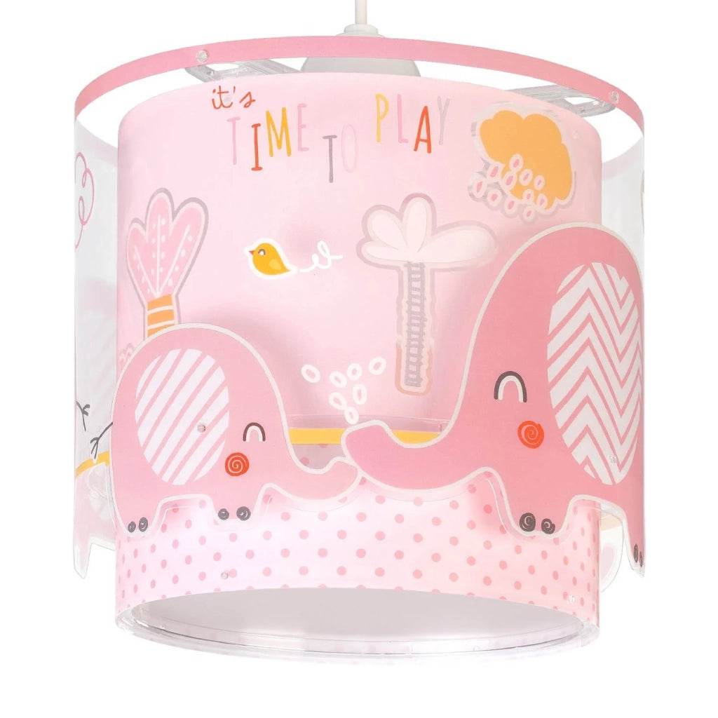 LÚZETE - LAMPADA DA SOFFITTO A FORMA DI ELEFANTE ROSA