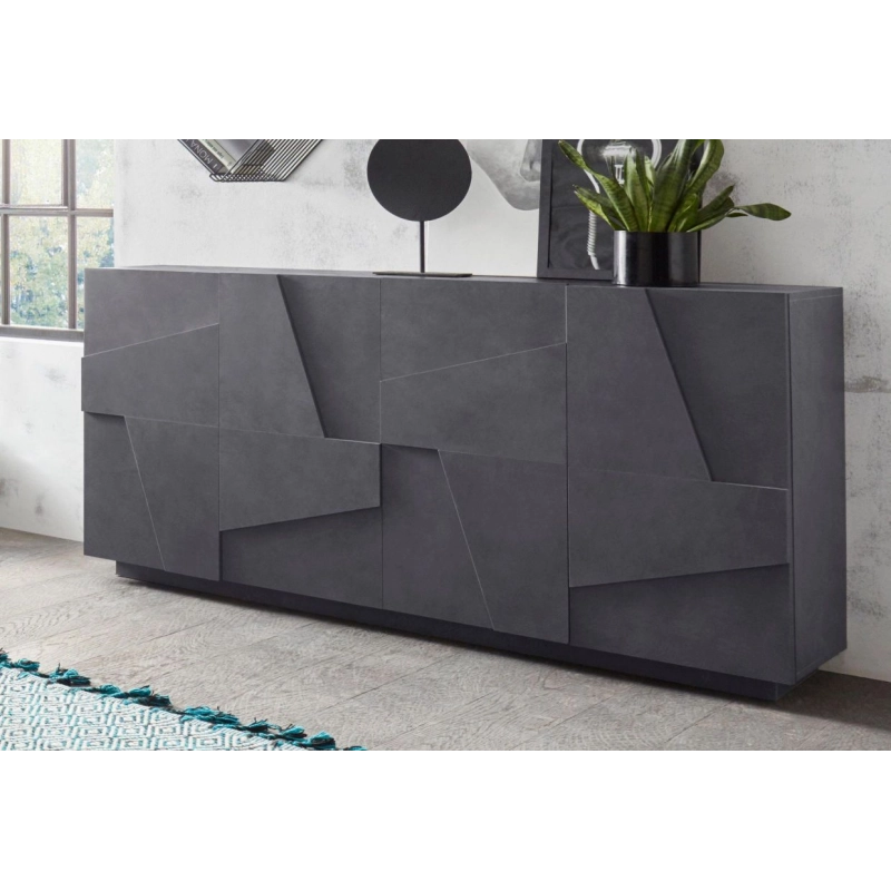 Credenza Ping 160 – 4 ante – Ardesia