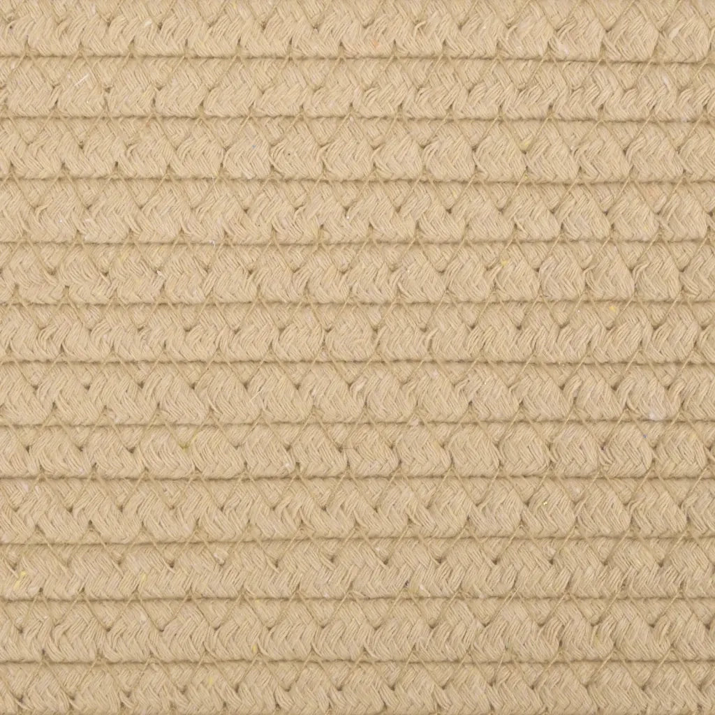 Cestini Portaoggetti 2 pz Beige e Bianco ?24x18 cm in Cotone CFW3717096