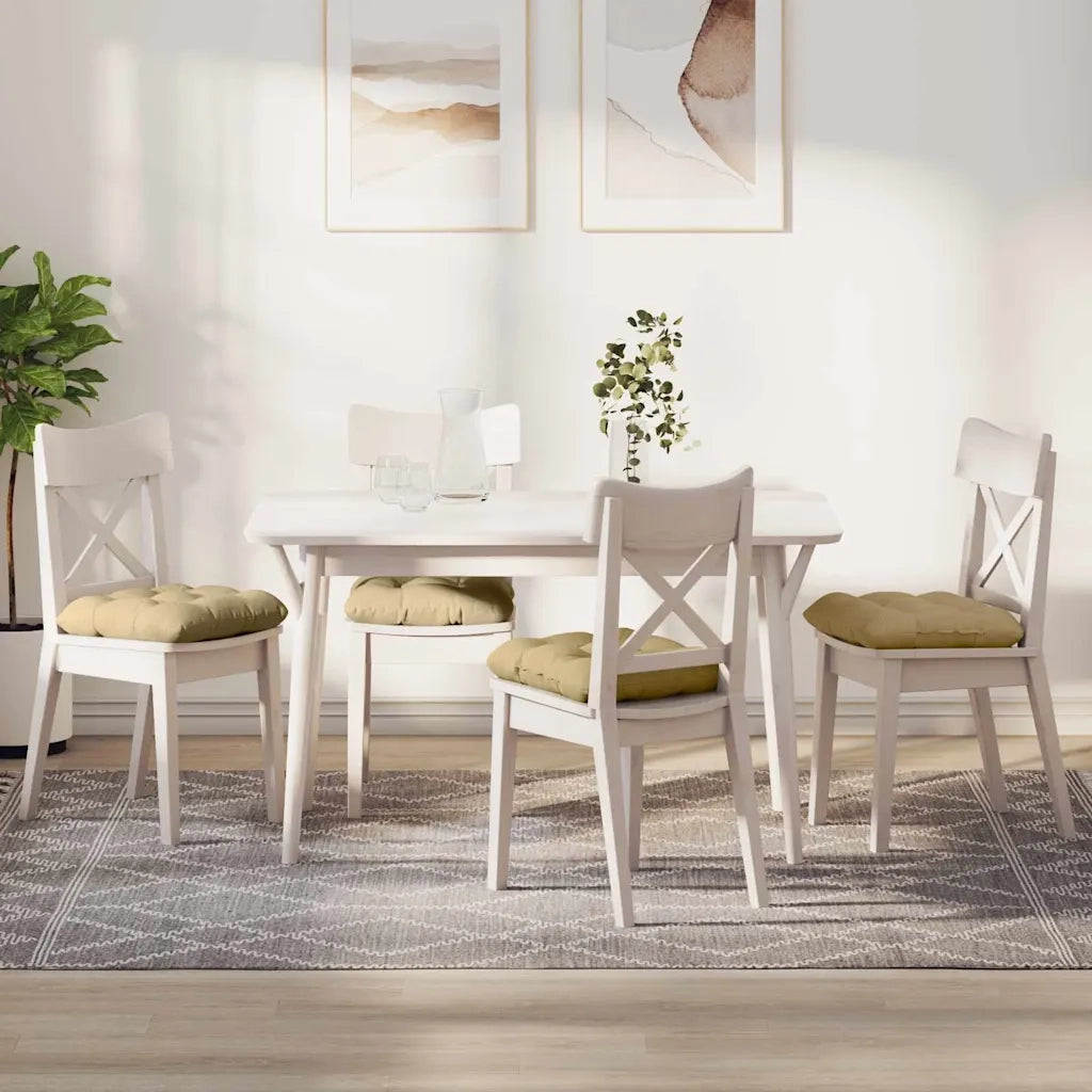 Cuscini per Seduta 4 pcs Grigio Verde 45 x 45 cm 42015142