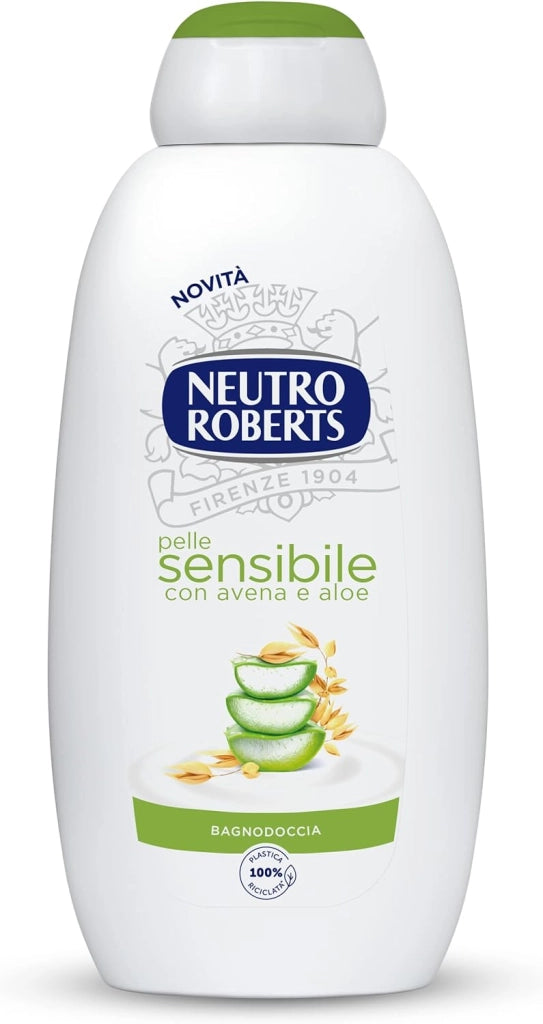NEUTRO ROBERTS BAGNODOCCIA DA 600 ML PELLE SENSIBILE CON AVENA E ALOE