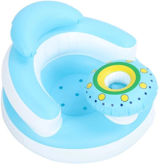 Bambino Opblaasabile - Disegno Ergonomico - Materiale PVC - Sedia di Supporto Comoda - Chiuse a Sfera di Caricamento - Soffice e Protettivo - Sedia per Bambini