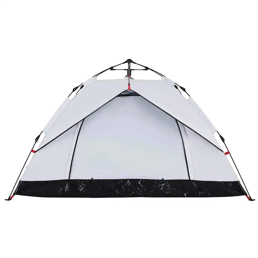 Tenda 3 Persone-Tenda da campeggio Bianca in Tessuto Oscurante a Rilascio Rapido 135322