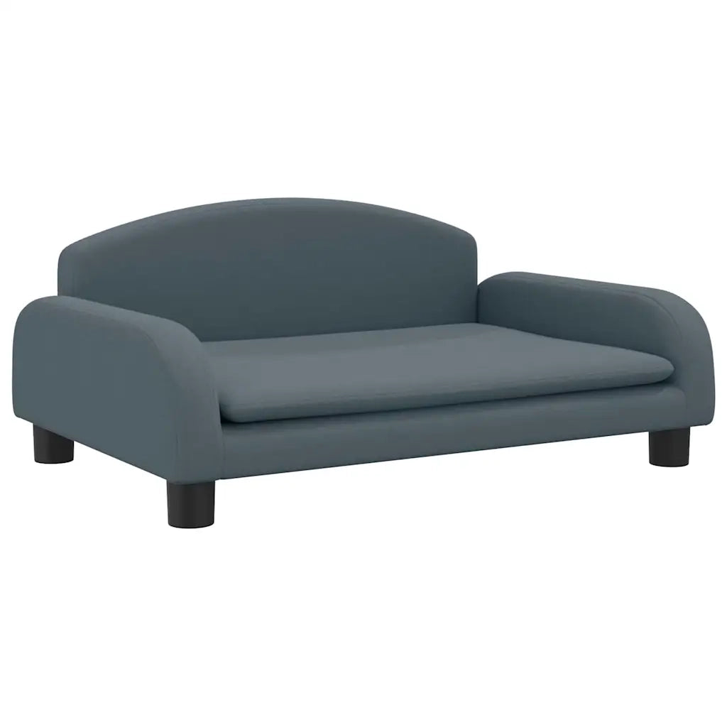 Divano per Bambini Grigio Scuro 70x45x30 cm in Tessuto 3196359