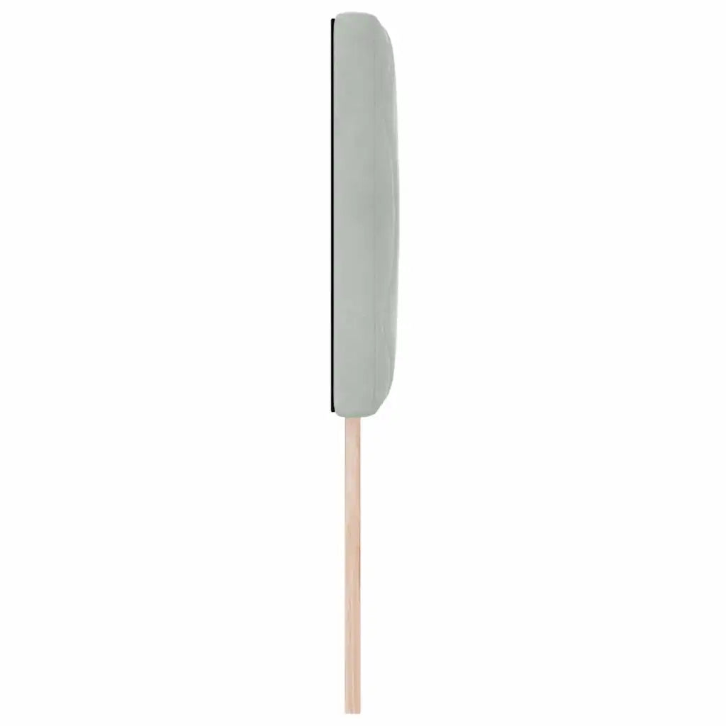 Testiera | Testata Grigio chiaro 80 cm Velluto