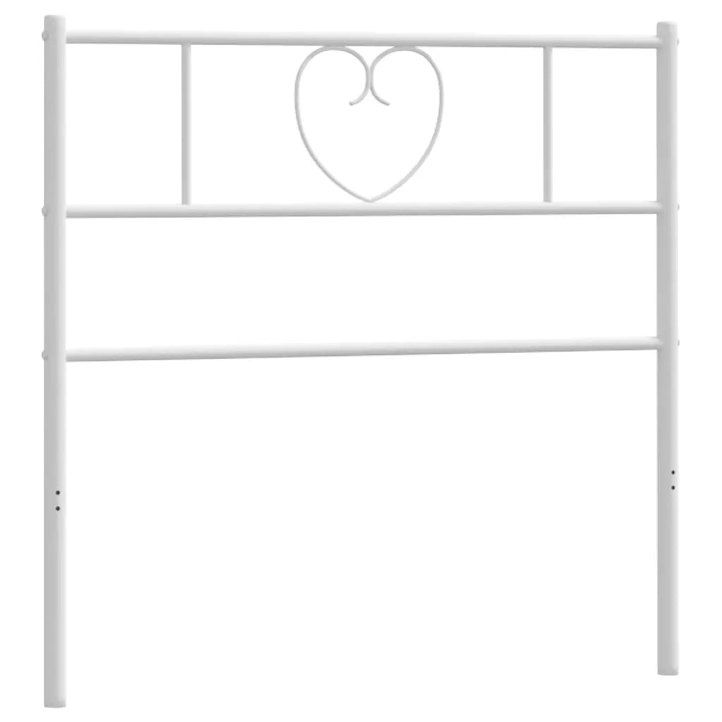 Testiera | Testata di Ricambio in Metallo Bianco 75 cm