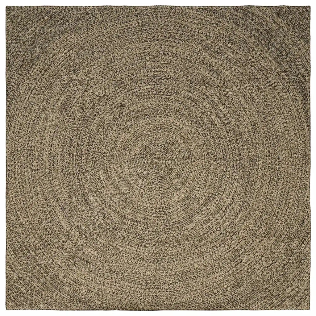 Tappeto Naturale e Nero 300 x 300 cm Juta 42010633