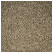 Tappeto Naturale e Nero 300 x 300 cm Juta 42010633