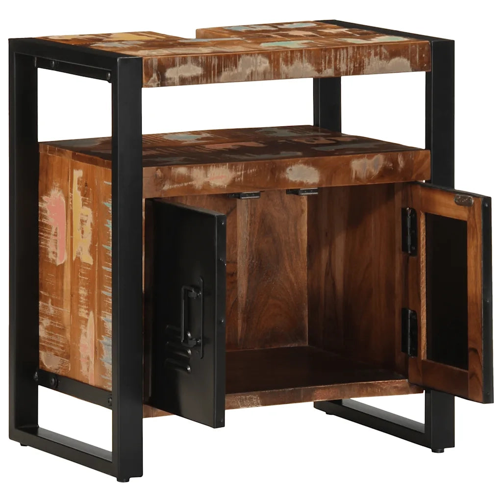 Mobile da Bagno 55x35x60 cm in Legno Massello di Recupero 4013606