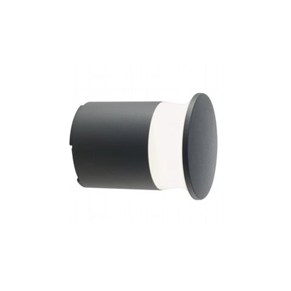 Applique Da Esterno Moderna Kep Alluminio E Termoplastica Grigio Led 9W 4000K