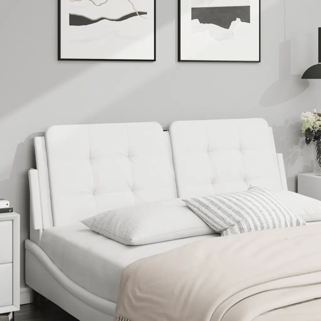 Cuscino Testiera-Cuscino per Testiera Zadar Bianco 120 cm in Similpelle